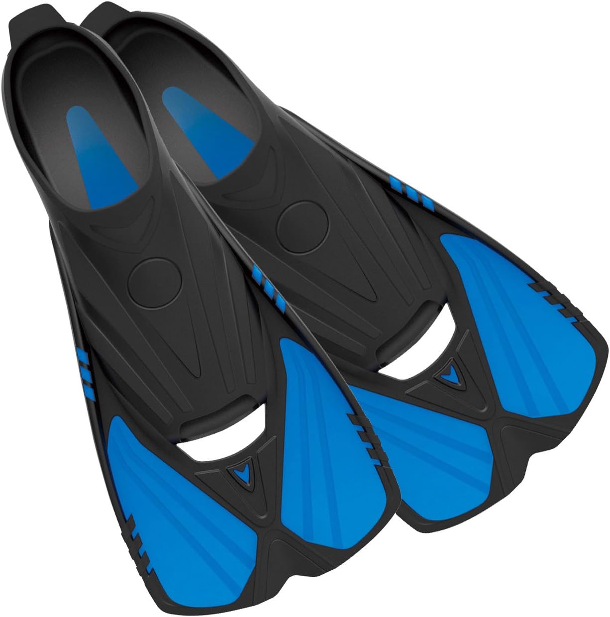 Deep Blue Gear Aqualine Short Fins for Snorkeling, Swimming, and Diving