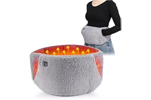 Portable Heating Pad with 3 Level Temperature Control, USB Powered Period Heating Pad with Hand Pockets for Period Cramps Bod