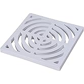 Oatey 42753 Full Top Grate for Floor Sink, 9" x 9", White