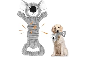 HUGEME Dog Toys for Aggressive Chewers, Tug of War Dog Toys, Squeaky Dog Toys to Keep Them Busy, Large Dog Toys for Medium Dogs, Indestructible Dog Toys for Large Dogs, Tough Dog Toys for Boredom