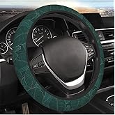 KWSAAHU Steering Wheel Cover Accessories Neoprene Cover Non-Slip Breathable Easy to Install Suitable for Women Men Girls for Car SUV Van Truck Universal 14.5-15.5 Inch Dark Green Palm