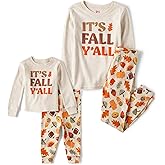 The Children's Place unisex-baby Family Matching, Christmas and Holiday Pajama Sets, Cotton