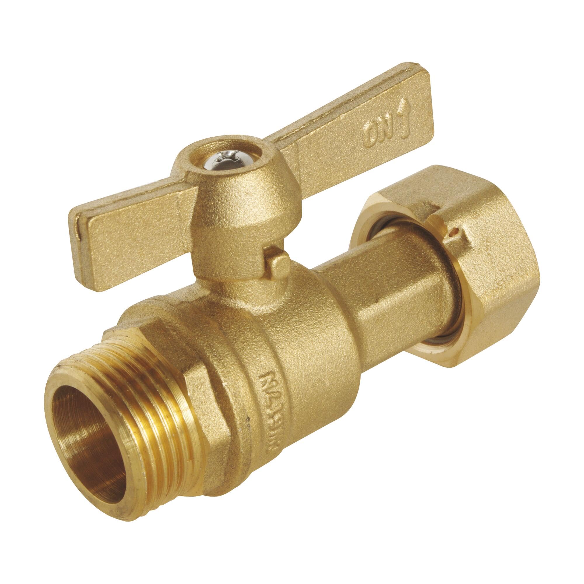 Somatherm 82-20-20 Straight Tap Male Counter Nut 20/27, Grey