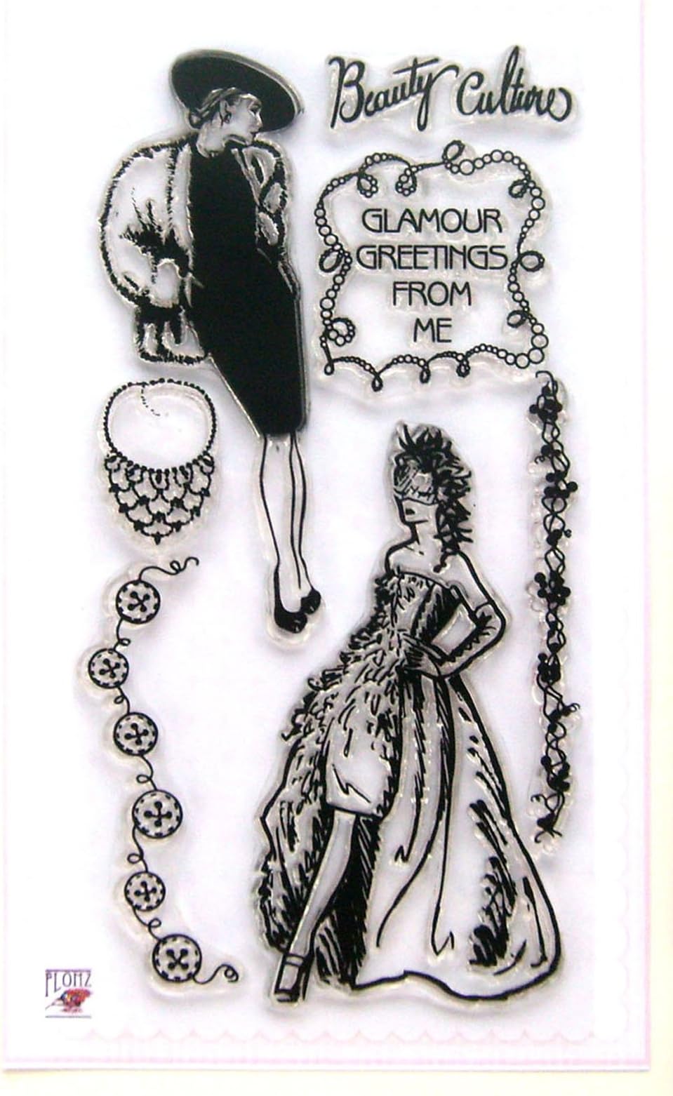 Glamour and Fashion // Clear Stamps Pack (4"x7") FLONZ