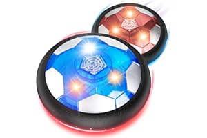 2Pcs LED Hover Soccer Ball Indoor Toys for 3-12 Year Old Boys Girls Christmas Birthday Gifts for 3 4 5 6 7 8 9 10 Years Old K