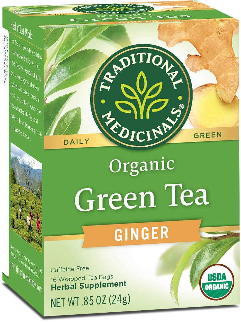 Photo 1 of *1/20/2028* TRADITIONAL MEDICINALS TEA,OG1,GREEN W/GINGER, 16 BAG