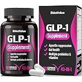 BIKAYALUE GLP-1 Alternative Supplement, with Akkermansia Probiotics 30 Billion, Hops, Green Tea Extract – Metabolism & Gut Health, Digestive Wellness Support - 90 Capsules (30 Servings)
