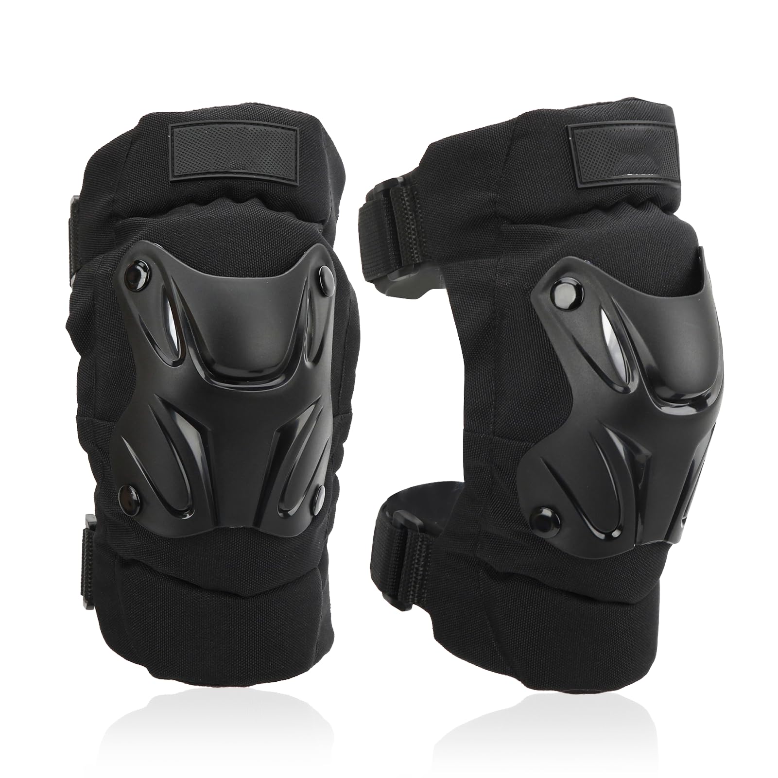 Natudeco 2Pcs Elbow Guards Elbow Protection Pads Shock Absorbing Elbow Sleeve Adjustment One Size Motocross Protector Reflective Breathable for Sports Fitness