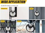 DAYGOS 70mm Stainless Disc Padlock with 3 Keys Weatherproof Heavy Duty view 4