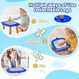 Kikidex Magnetic Drawing Board for Toddlers 1-3 Dark Blue 8.7 inch view 5