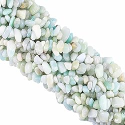 260pcs Natural Amazonite Crystal Beads Chips 5mm to