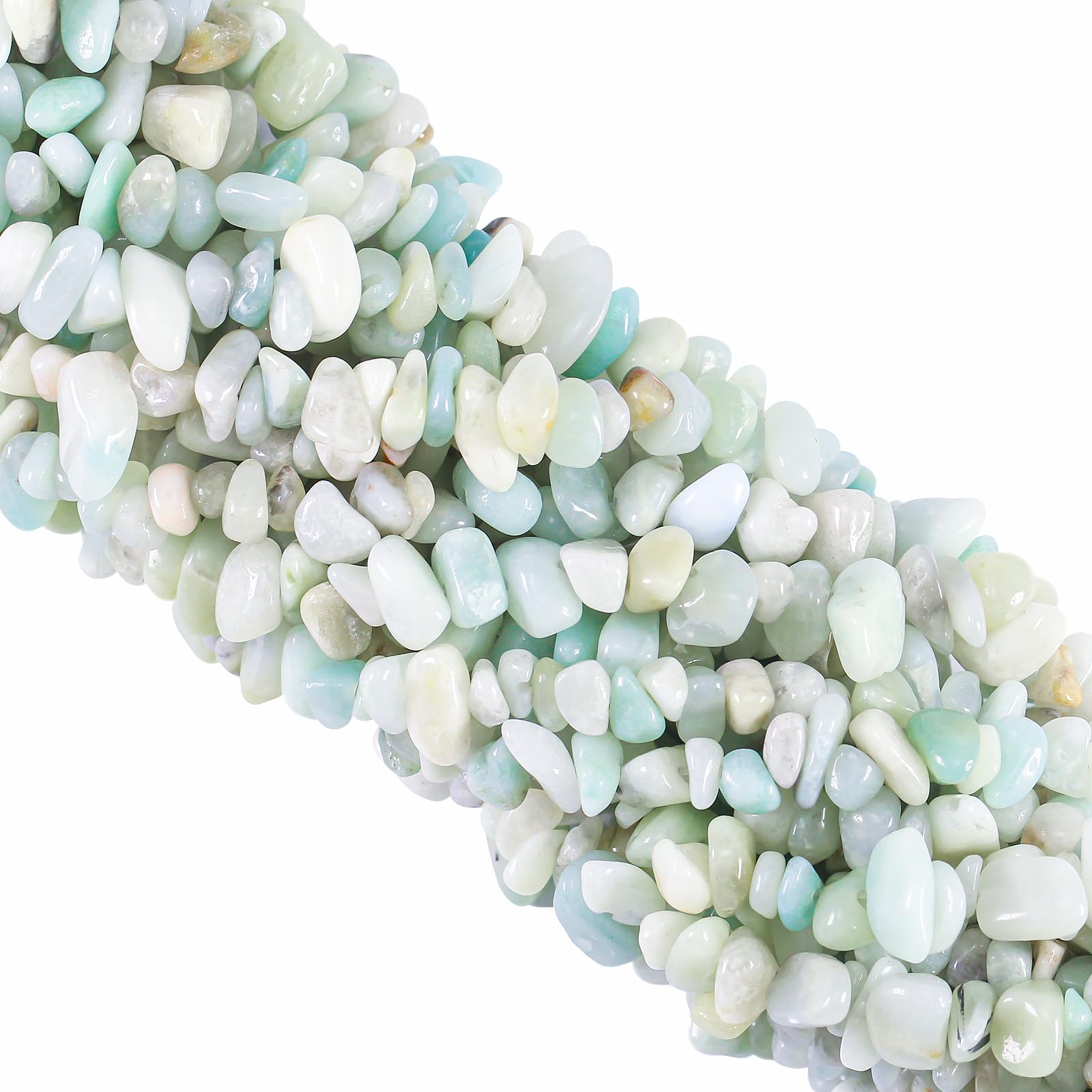 260pcs Natural Amazonite Crystal Beads Chips 5mm to