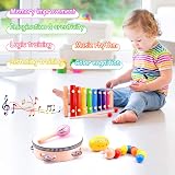 ELECLAND 30 Pcs Musical Instruments Set for Toddlers Wooden Toys Educational view 3