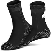 RTDEP Neoprene Socks 3mm Wetsuit Socks Anti-Slip Waterproof Socks Glued Blind Stitched Swimming Socks Fin Diving Socks