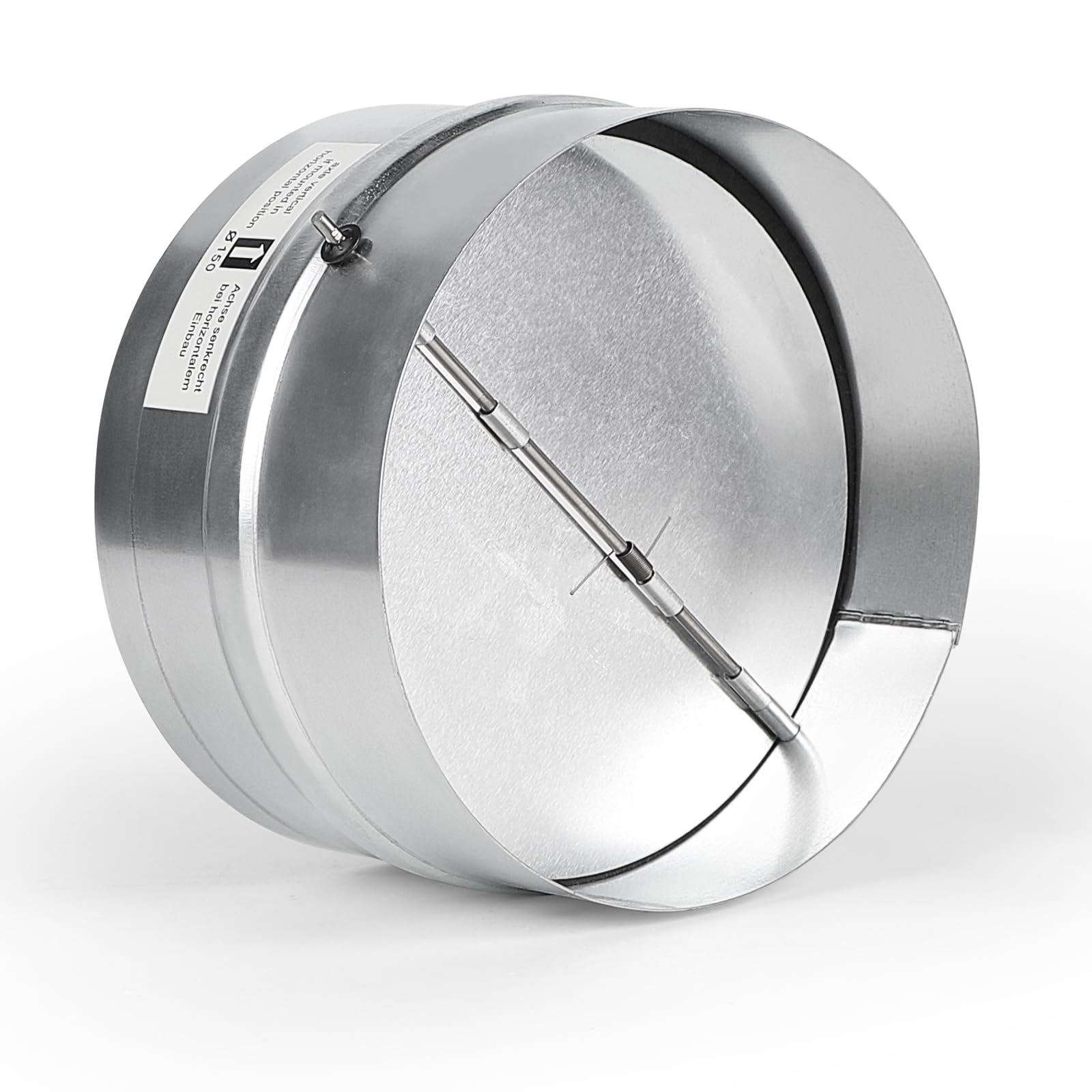 LALAGO Ventilation Grille with Automatic Backflow Flap Diameter 150 mm