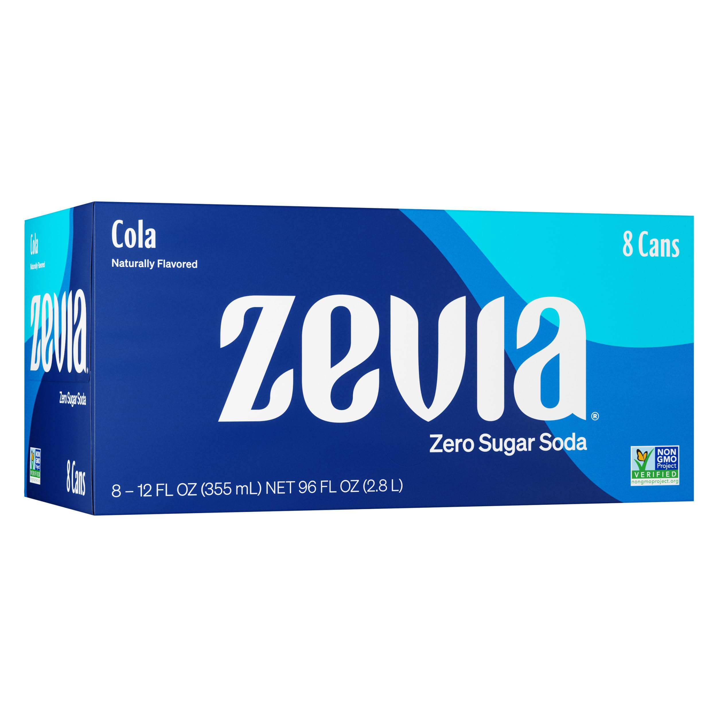 Photo 1 of **EXP: 12/18/2026** Zevia Zero Sugar Soda, Cola, 12 oz Cans (8-Pack) – Naturally Sweetened, Non-GMO Project Verified, Gluten-Free, Vegan