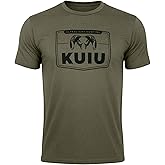 KUIU Logo Sign T-Shirt for Men – Lightweight Cotton Polyester Hunting Tee – Soft, Durable Standard Fit Crew Neck