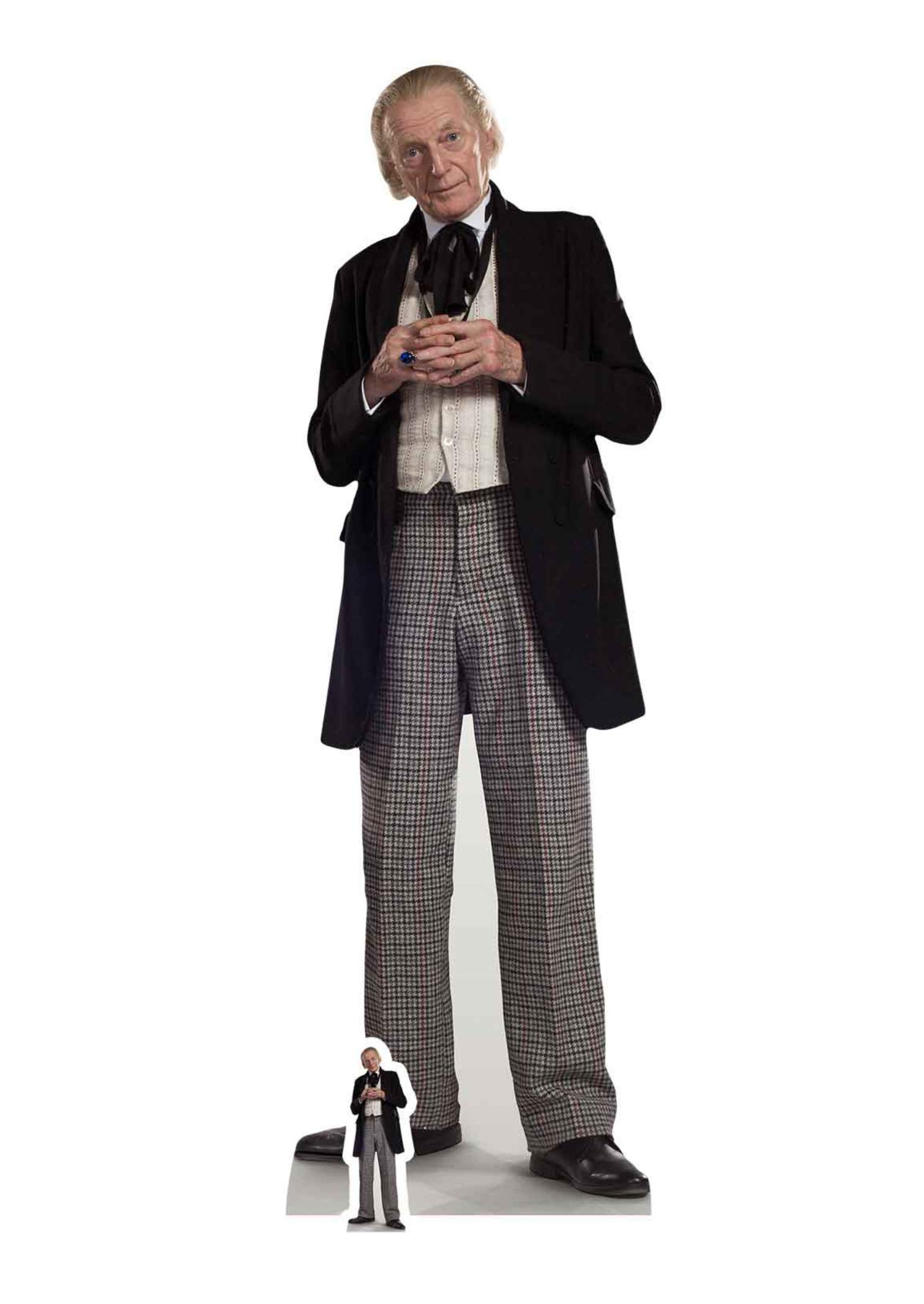 Star Cutouts SC1116 Doctor Who First Doctor David Bradley Lifesize Cardboard Cutout – Classic Regeneration Tribute Display for Whovian Collectors