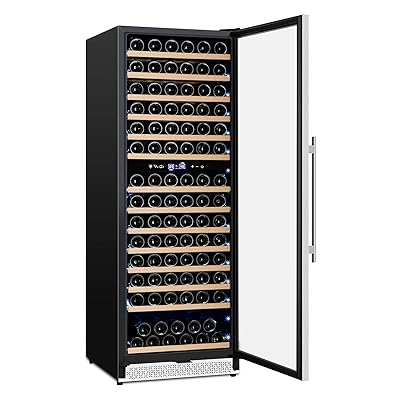 Buy 24 Inch Wine Fridge Dual Zone 154 Bottle Wine Cooler Refrigerator With Stainless Steel And Professional Compressor Fast Cooling Low Noise And No Fog Built In Or Freestanding Online In Vietnam B08pc5bhkl