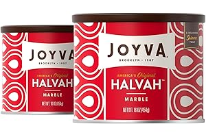 Joyva Halvah – Marble, 16oz | A Delicious Sesame Treat | Dairy Free, Gluten-Free & Kosher Parve | Handcrafted in Brooklyn (Pack of 2)