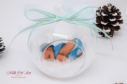 Boule De Noel Suspension Pour Sapin Ornement Bebe Enfant Mon Premier Noel Amazon Fr Handmade