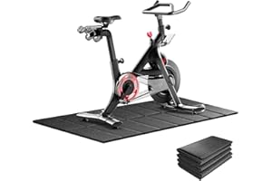 THAILE Exercise Bike Mat, Compatible with Peloton Bikes, 60"x30", Bike Trainer Mats, Mat for Indoor Stationary Spin Bikes Treadmill Walking Pad on Hardwood Floor Carpet Protector