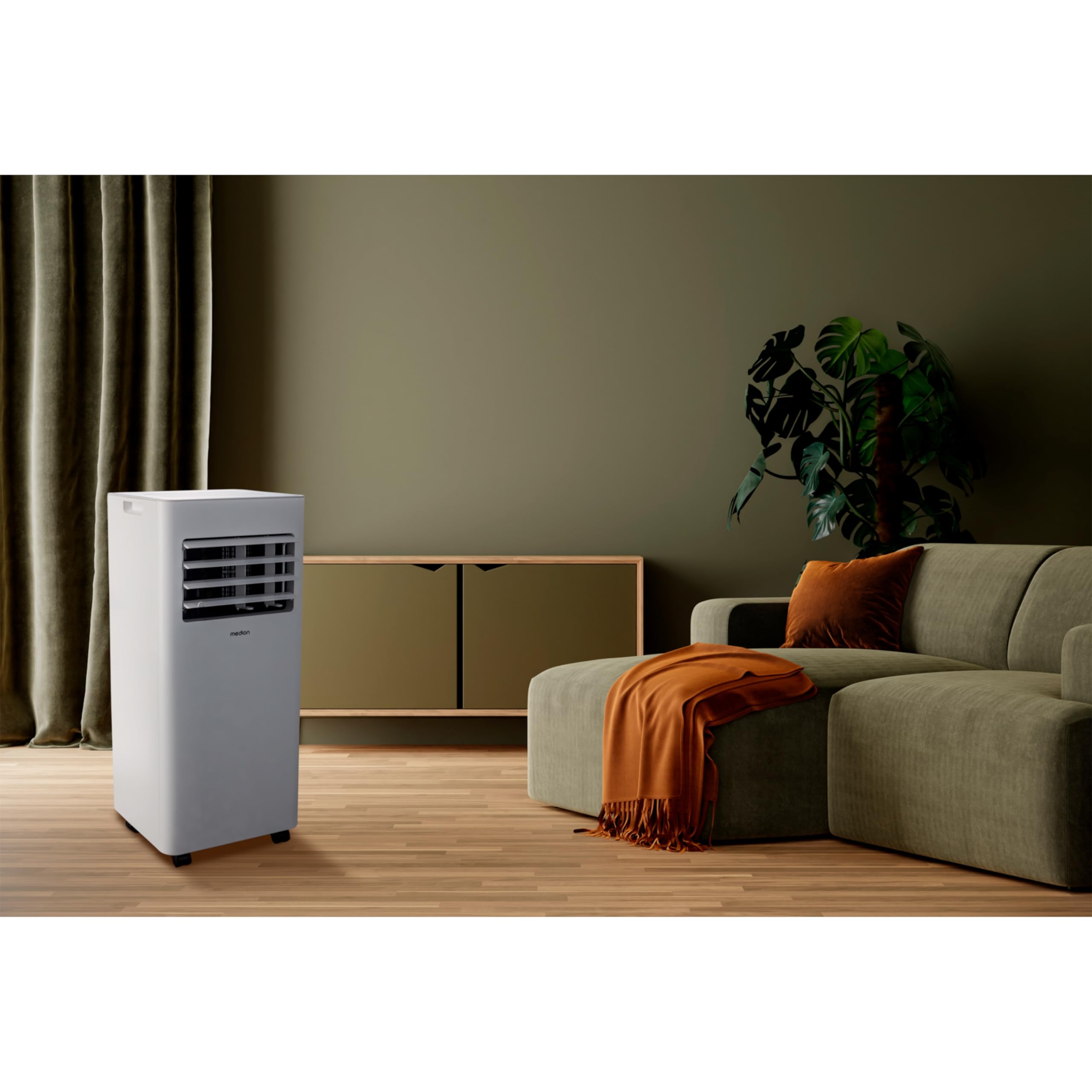 MEDION Mobile Klimaanlage mit Abluftschlauch E701 (7000 BTU, mobil, inkl. Fensterabdichtung, bis 25m², 3in1 Kühlen Entfeuchten Ventilieren, Schlafmodus, MD 37730) 8