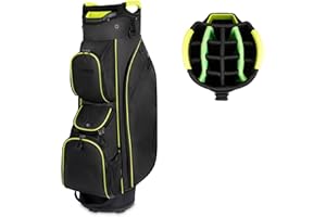 KYTAI 15 Way Top and Full Length Divider,9 Pockets/Rainhood Included,Ergonomic Golf Club Bags,Golf Bags for Men Woman