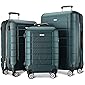 SHOWKOO Luggage Sets Expandable Suitcase Double Wheels TSA Lock (ArmyGreen)