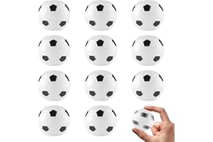 Entervending Fidget Spinners - 2 Inch Stress Balls - 12 Pcs Soccer Party Favors - White Mini Spinners - Classroom Prizes - Easter Basket Stuffers