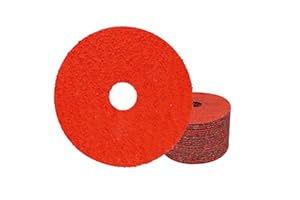 UPWOOD Ceramic Resin Fiber Sanding and Grinding Discs, 4.5” x 7/8”, 36 Grit - 25 Pack