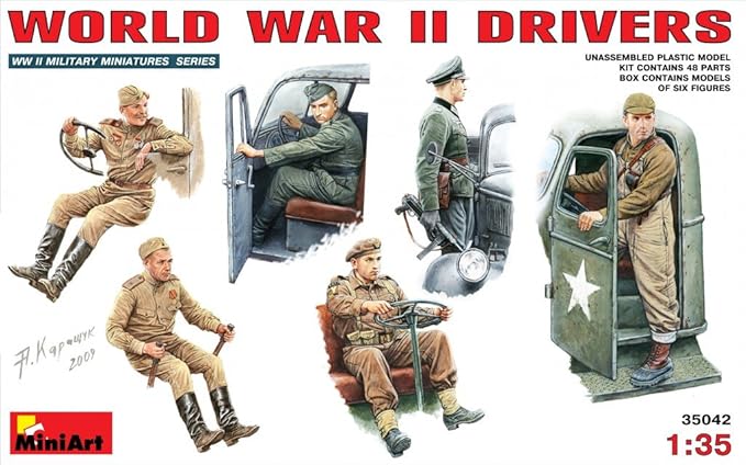 Amazon ミニアート 1 35 Ww2 ドライバー フィギュアセット Ma プラモデル フィギュア ドール 通販