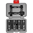 ARES 59065-6pc Half Size Lug Nut Flip Impact Socket Set - 1/2-Inch Drive – Removes Bloated/Damaged Chrome Capped Lug Nuts – Flip Sockets - Includes 5-Inch Extension and Knockout Bar