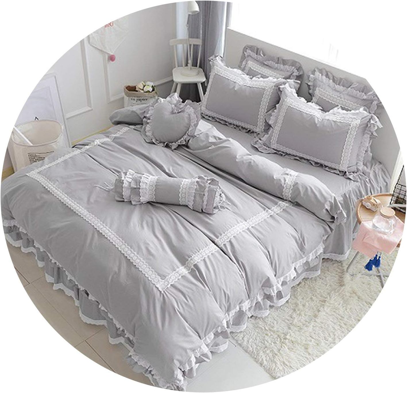 girls grey bed