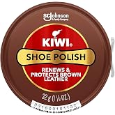 Kiwi 10113 1-1/8 Oz Brown Shoe Polish