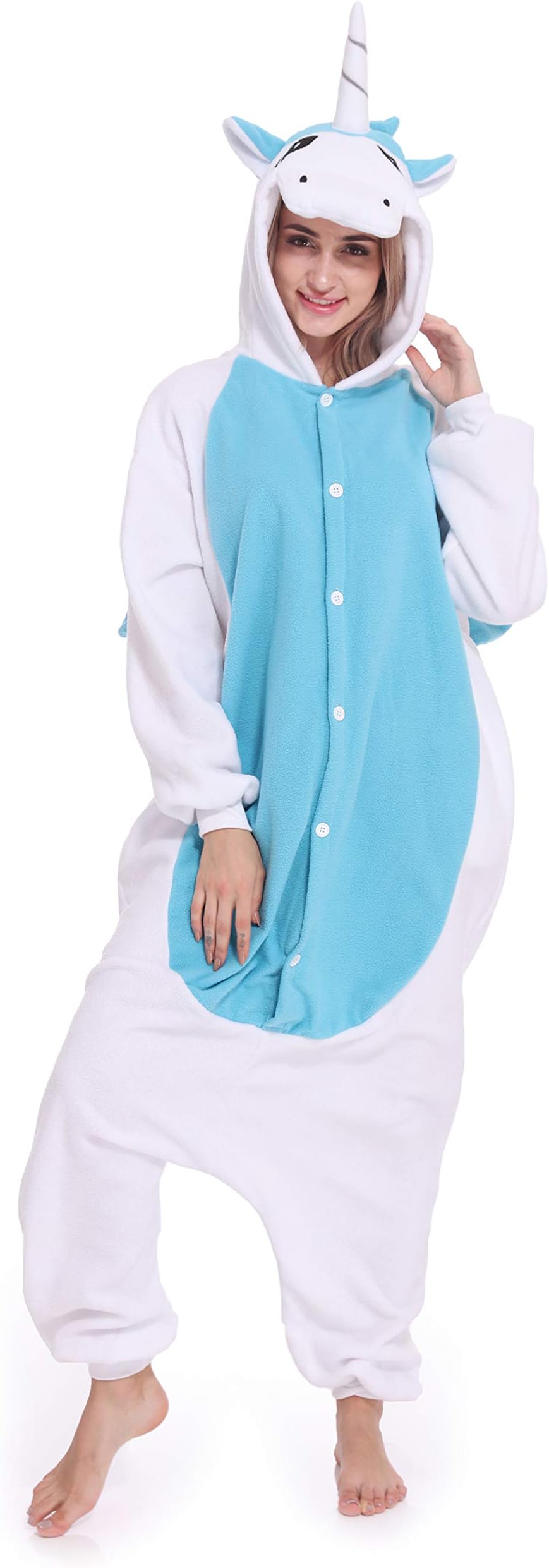 Adult Unicorn Onesie Pajamas Unisex Christmas Costume Sleepwear for Women Men