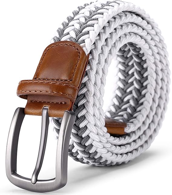 Buy Jiguoor Braided Stretch Belt, Golf Elastic Fabric Woven Belts