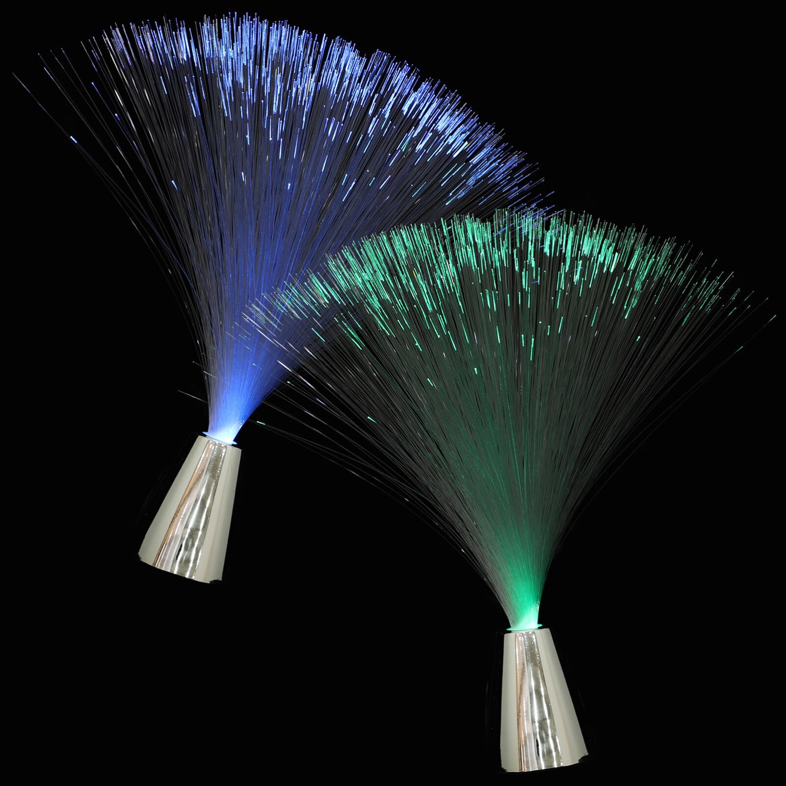 Uonlytech Kids Outdoor Toys 2Pcs Fiber Optic Lamps Mood Novelty Ice Lighting Glacier Lite with Color-Changing for Wedding Party Home Decoration Led Decorative Lights