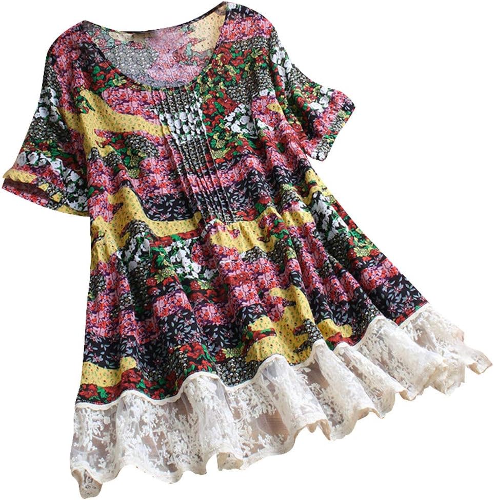 Women's Boho Ethnic Long/Short Sleeve Hippie Swing Tunic