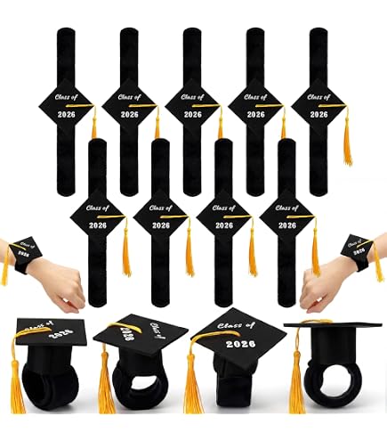 Pulseras De Goma Para Graduación Clase 2025 | Lote De 30 Unidades En 6 Diseños Negro Y Dorado | Regalos Para Estudiantes E Invitados | Decoración Para Fiestas Pulseras Graduacion Pulseras De Goma Para Graduación Clase 2025 | Lote De 30 Unidades En 6 Diseños Negro Y Dorado | Regalos Para Estudiantes E Invitados | Decoración Para Fiestas Pulseras Graduacion