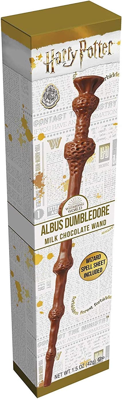 Harry Potter - Albus Dumbledore Milk Chocolate Wands with Spell Sheet Jelly Belly (Pack of 1)