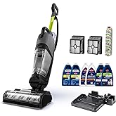 Bissell CrossWave HydroSteam Deluxe 3-in-1 Steam Mop, 3515G | Deluxe steam function for deep sanitizing; sanitize formula included; Green color; hard floor cleaning