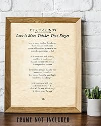 E.E. Cummings - Love is More Thicker Than Forget