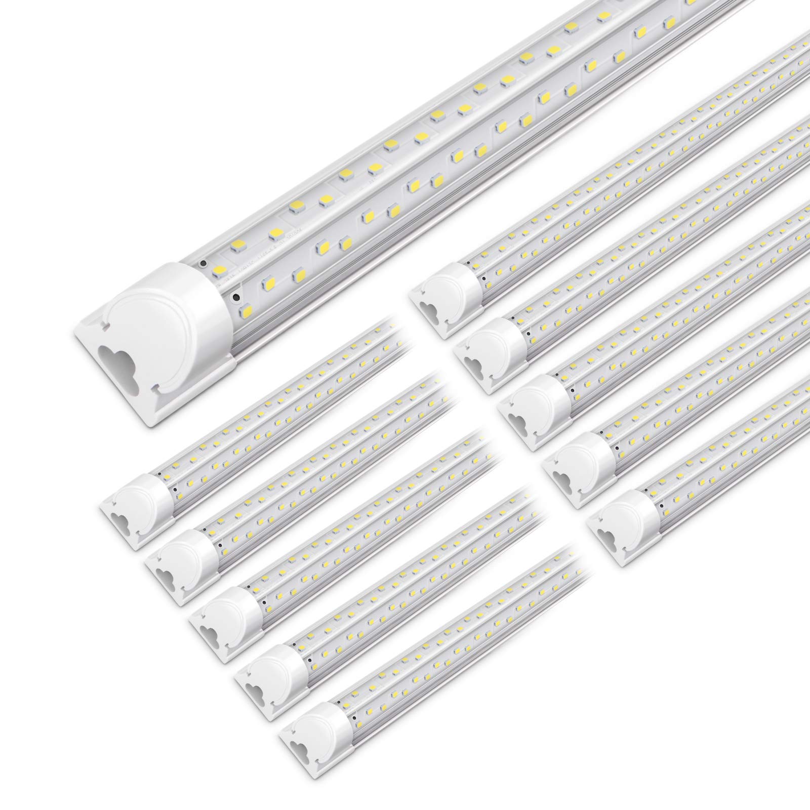 Mua 10 Pack 8FT LED Shop Light, 100W 13000LM 6000K, Super Bright, T8 LED Garage Light, No RF