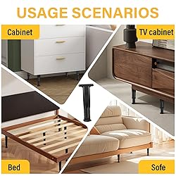 8 PCS Adjustable Height Bed Frame Support Legs