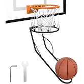 Basketball Return Attachment, Sturdy Metal Basket Ball Return Training Aid | Ideal for Single-Person Outdoor or Indoor Basketball Shooting Training, Instal was easy, Works great to return ball