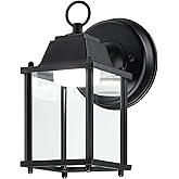 LIT-PaTH Outdoor LED Wall Lantern, Wall Sconce as Porch Lighting Fixture, 5000K Daylight White, 9.5W 800 Lumen, Aluminum Hous