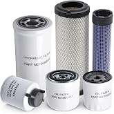 Riyhch 6 Pack 1000/2000 Hour Maintenance Filter Kit for Bobcat Excavators | 1000/2000 Hour Maintenance Filter Kit for Bobcat Excavators E32,E32i,E35,E35i,OE 6667352 6668819 6675517 7009365