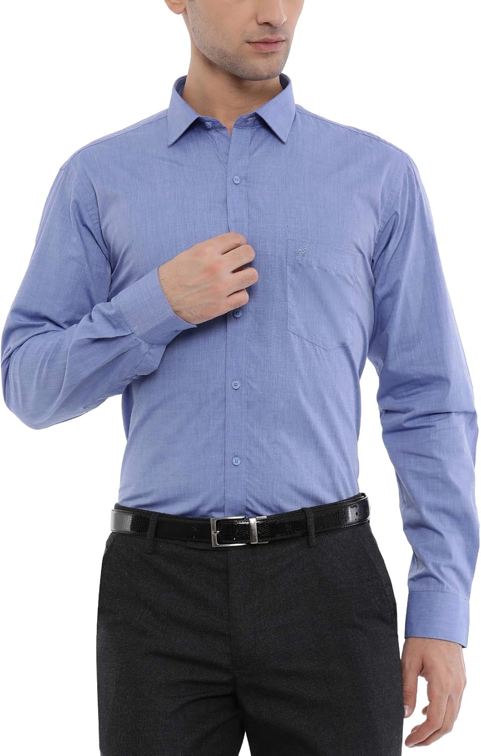 Buy Pan America Men's Solid Slim Fit Formal Shirt at Amazon.in