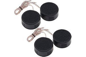 DriSentri Car Tweeters, 4pcs 500W High Efficiency Mini Dome Tweeter Speakers for Car Audio System
